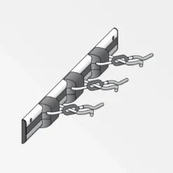 MyTool Gerätehalter-Set X-Star mit Schiene schwarz-rot