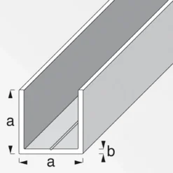 MyTool Quadrat-U 7,5 mm 2,5m weiß