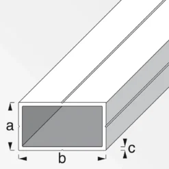 MyTool Rechteckrohr 19,5 x 35,5 mm 2,5m blank