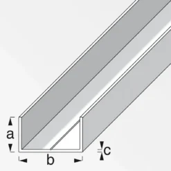 MyTool U-Profil 15,5 x 27,5 mm 2,5m blank
