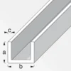 MyTool U-Profil 16 x 16 x 16 x 1,5 mm 1m kaltgewalzt
