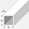 MyTool Vierkant-Rohr 20 x 20 x 1 mm 1m silber