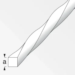 MyTool Vierkantstange 10 x 10 mm 2m gewunden