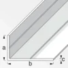 MyTool Winkel 15,5 x 27,5 mm 2,5m ungleichschenklig weiß