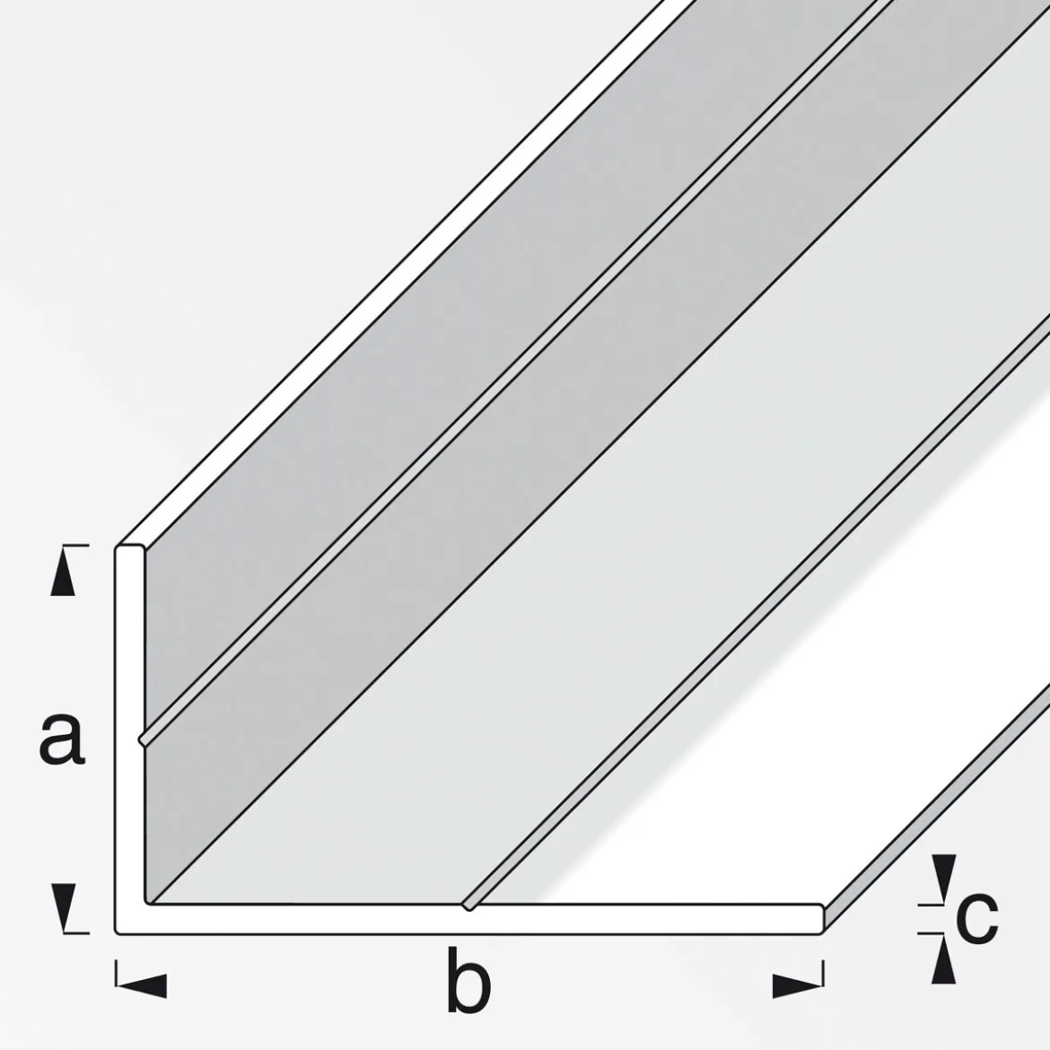 MyTool Winkel 11,5 x 19,5 mm 1m ungleichschenlig blank