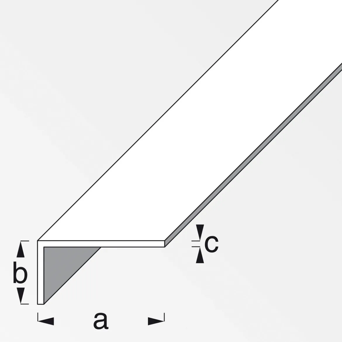 MyTool Winkel 40 x 10 x 2 mm 2m weiß