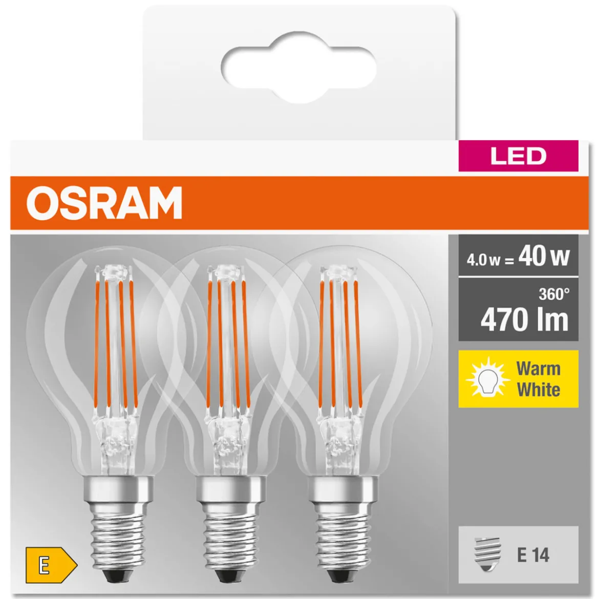Osram LED Base Classic P 3 Stück
