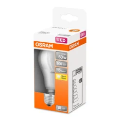 Osram LED-Glühlampe E27 60W matt 11,3 x 6 cm