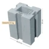 Pfostenfundamentstein 34x26,5x21,5 cm