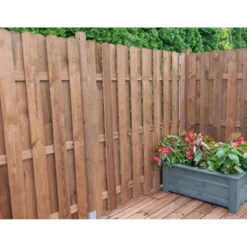 Pfosten Sylt 90x90x1900 cm braun