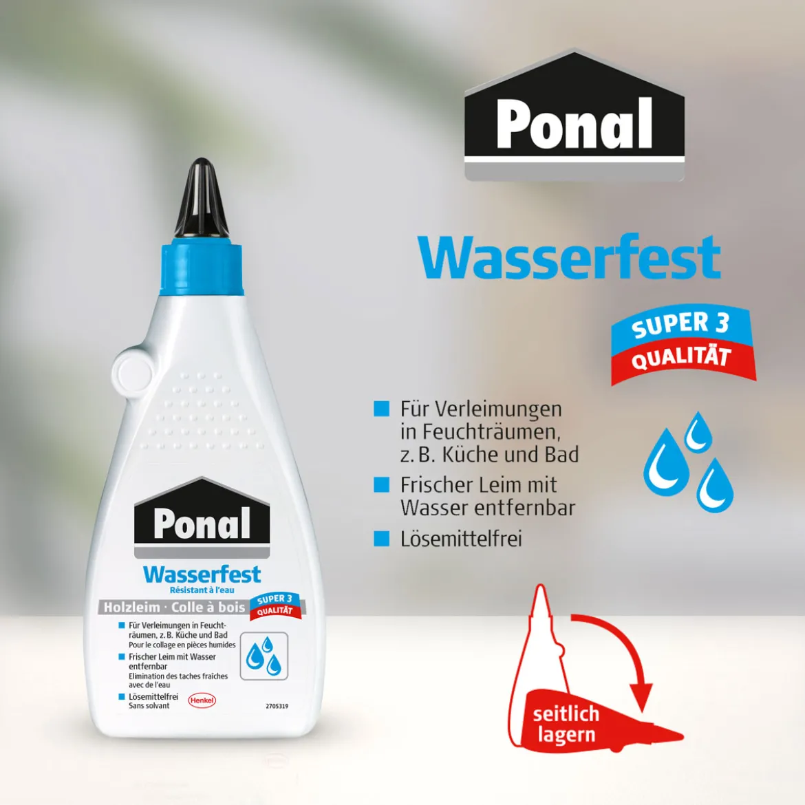 Ponal Holzleim Wasserfest 550 g
