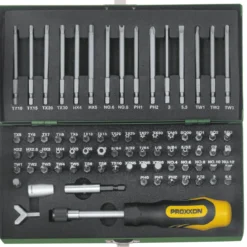 Proxxon Industrial Sicherheits- und Spezialbit-Satz 1/4 Zoll 75-teilig