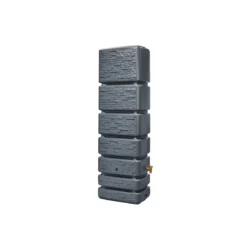 4rain SLIM STONE DECOR Wandtank 350 Liter graphite grey