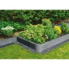 Rasenbord, anthrazit mit Nut und Feder100x25x5 cm