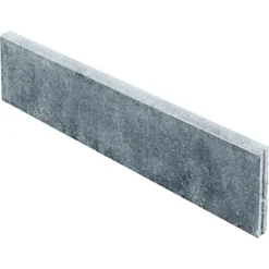 Rasenbord, grau mit Nut und Feder100x25x5 cm