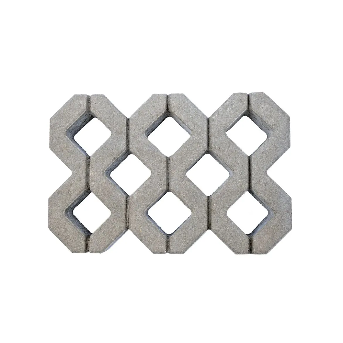 Rasengitter 60x40x8 cm grau mit Fase