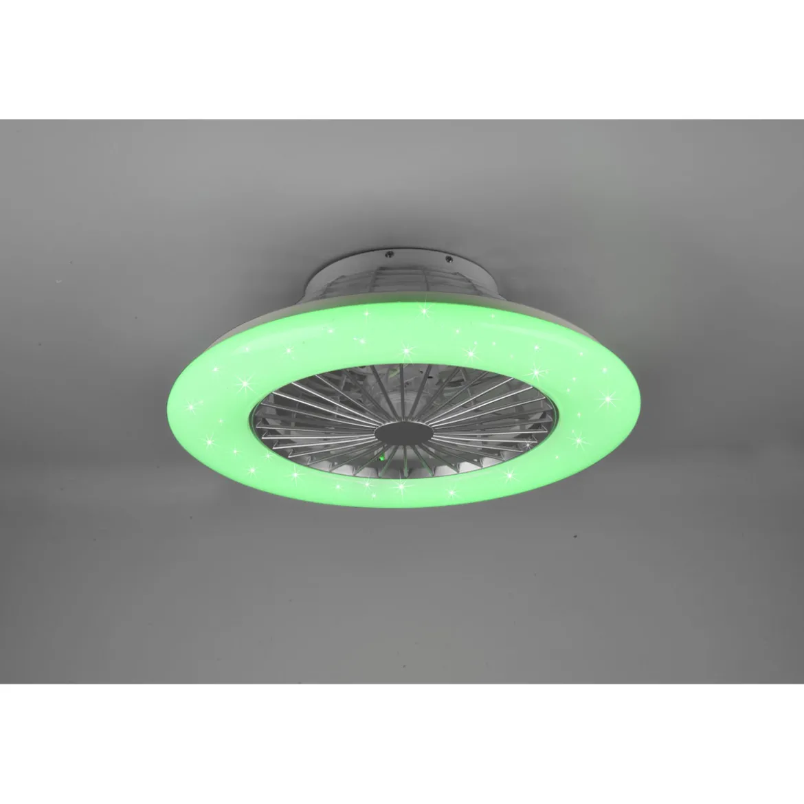 Reality LED-Deckenleuchte Stralsund mit Ventilator weiß