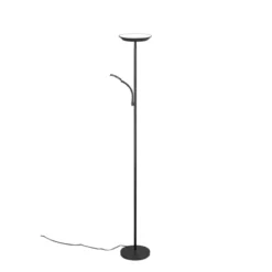 Reality LED Stehleuchte SPECTER schwarz mit Lesearm