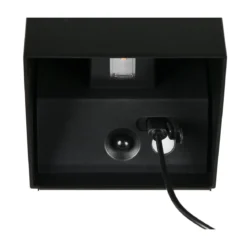 Reality LED Wandleuchte GENIE schwarz eckig