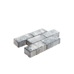 Rechteckpflaster 20x10 cm, 6 cm starkGrau-Anthrazit-Melange, 50St/qm incl. 2