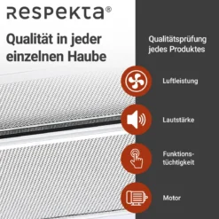 Respekta Dunstabzugshaube CH4138IXCEdelstahl_weiß