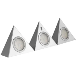 REV Ritter LED-Unterbauleuchte Trinagle Snsor 3 x 2,5W silber