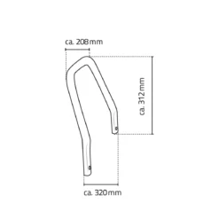 RidderArmlehnen für Bad-Hocker Pro chrom