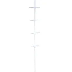 RidderTeleskop-Duscheckregal mit 4 Ablagen 130-260 cm weiß