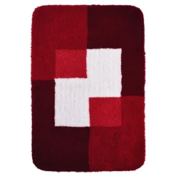 RidderTeppich Coins 60 x 90 cm rot Polyester