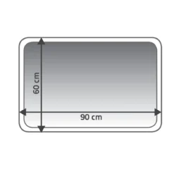 RidderTeppich La Ola 60 x 90 cm schwarz Polyester