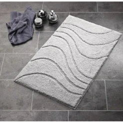 RidderTeppich La Ola 60 x 90 cm weiß Polyester