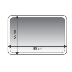 RidderTeppich Soft 55 x 85 cm anthrazit Polyester-Microfaser