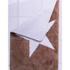 RidderTeppich Star 60 x 90 cm blau-weiß Polyester-Microfaser