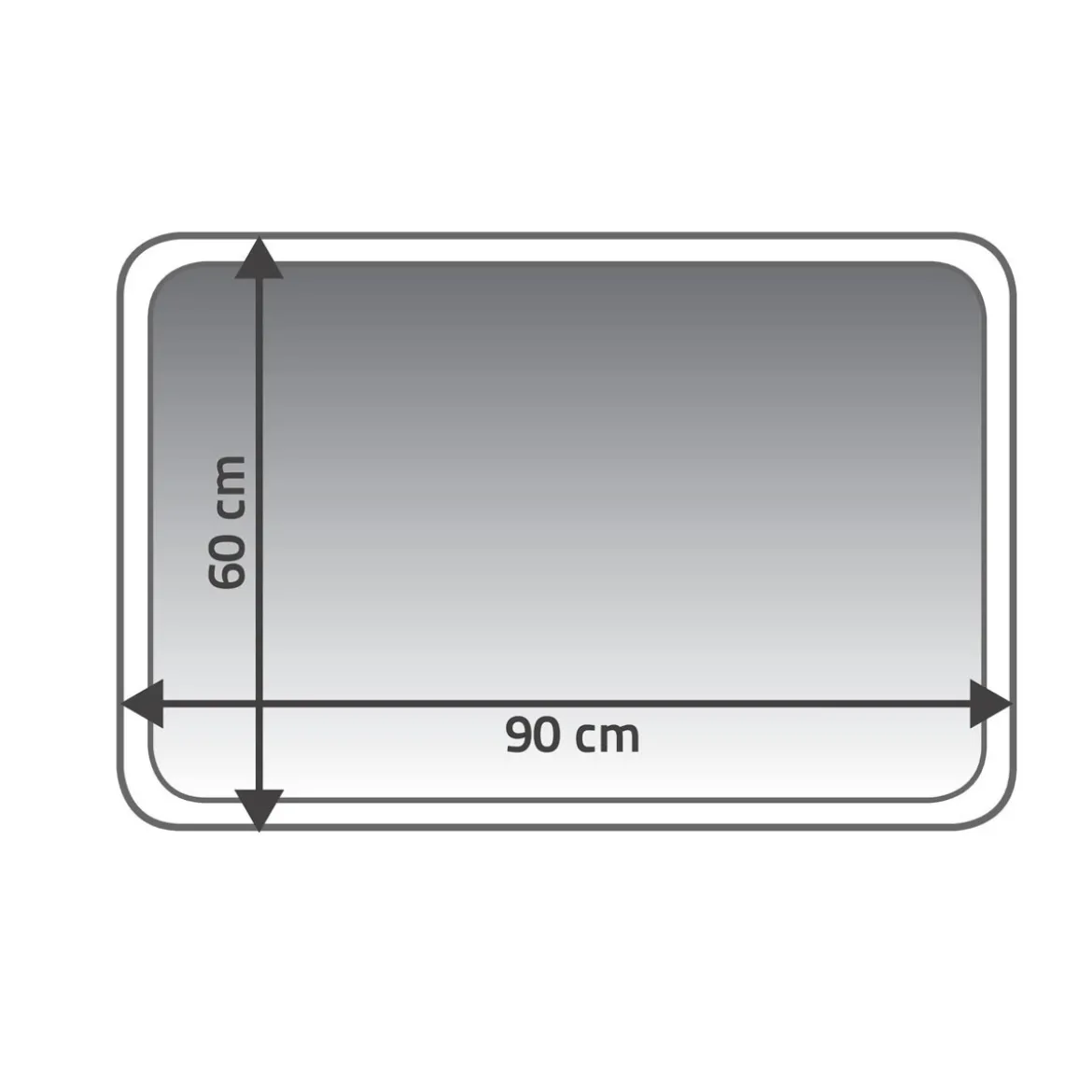 RidderTeppich Star 60 x 90 cm blau-weiß Polyester-Microfaser