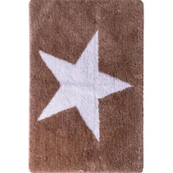RidderTeppich Star 60 x 90 cm weiß-beige Polyester-Microfaser