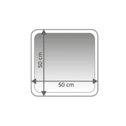 RidderVorleger Stadion 50 x 50 cm hellblau Polyester-Microfaser