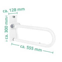 RidderWC-Aufstehbügel 55,5 cm klappbar weiß