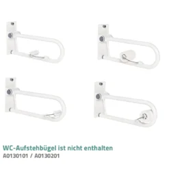 RidderWC-Papierhalter für WC-Aufstehbügel klappbar