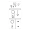 Ringe Kunststoff m. Haken silber matt