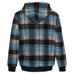 Roadsign Herren Fleece Jacke mit Kapuze schwarz aqua Gr.M