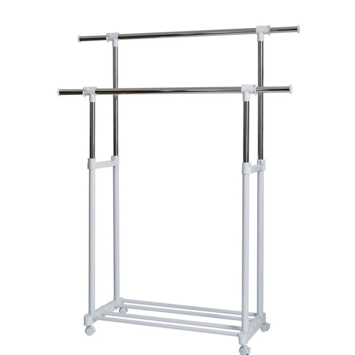 Roll-Kleiderständer XXL 90-134 x 44 x 95-169 cm