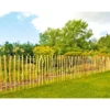 Rollzaun Natur 90x500 cm, Staketen 90 cmhoch, 500 cm lang