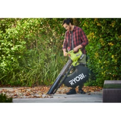 Ryobi Akku-Laubsauger/-bläser RY18BVXA-150 7,7 m3/min inkl 5,0 Ah Akku u Ladegerät