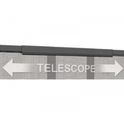 Schellenberg Fliegengitter Teleskopvorhang 95 x 220 cm Breite verstellbar anthrazit