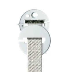 Schellenberg Gurtführung Duo rund mit Bürste für 14-23 mm Gurtband weiß
