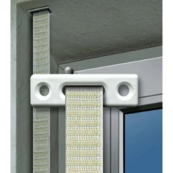 Schellenberg Gurtführung eckig für 14-23 mm Gurtband weiß