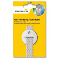 Schellenberg Gurtführung rund für 14-23 mm Gurtband weiß
