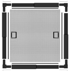 Schellenberg Insektenschutz-Fenster Telescope 140 x 150 cm anthrazit