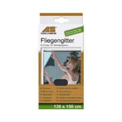 Schellenberg Insektenschutznetz anthrazit 130 x 150 cm