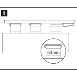Schlaufengleiter 50 mm weiß